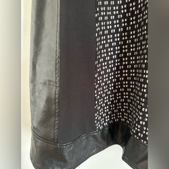 Rachel by Rachel Roy Faux Leather Trim Mini Dress size 12. - Picture 10 of 10